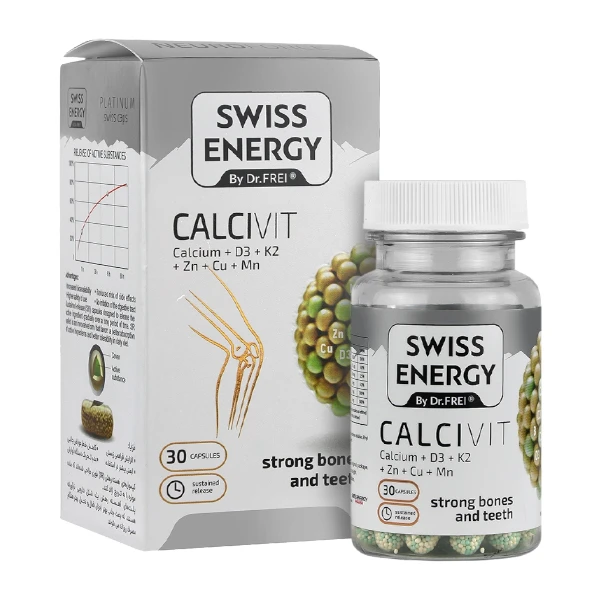 کپسول کلسی ویت سوئیس انرژی بسته 30 عددی