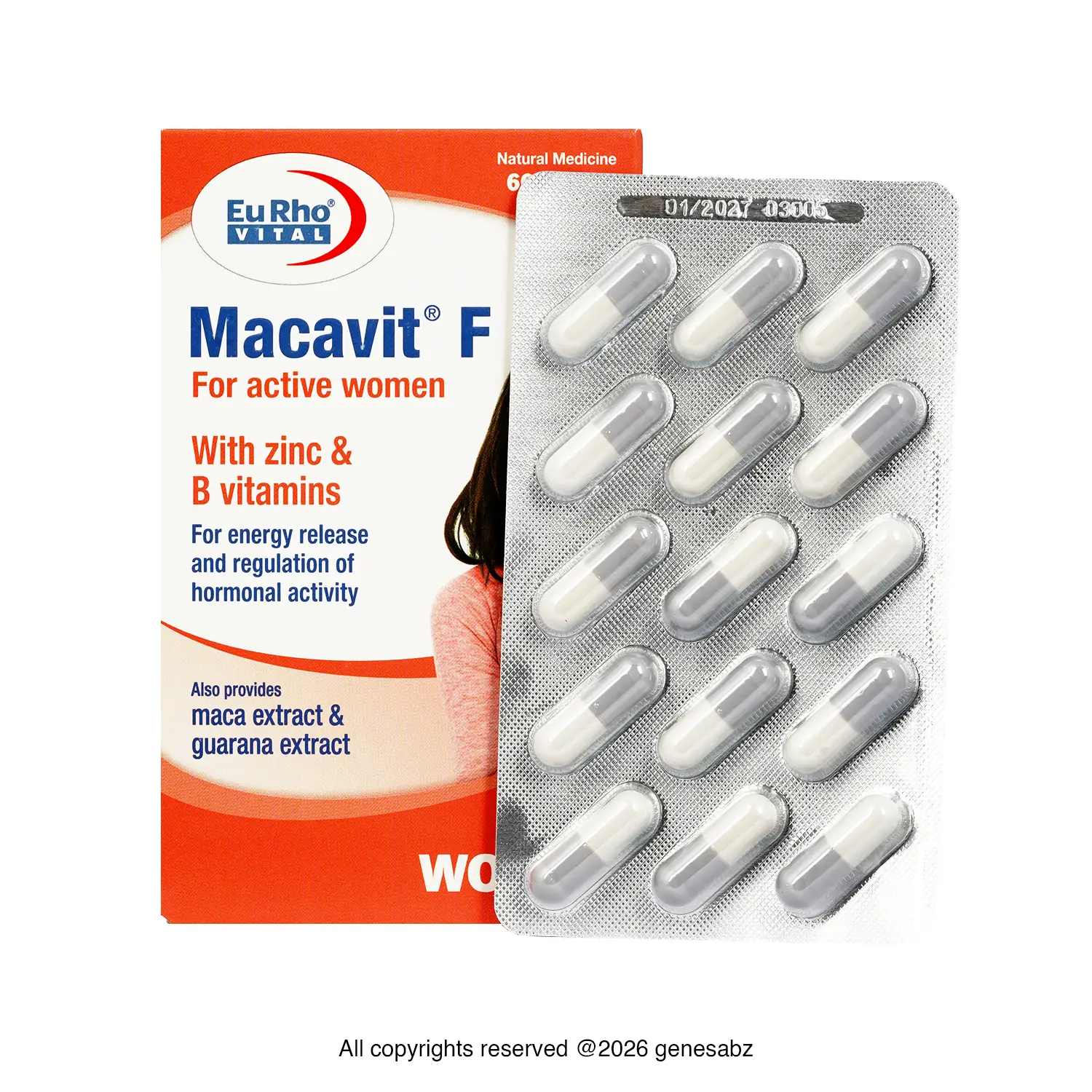 کپسول ماکاویت اف بانوان یوروویتال