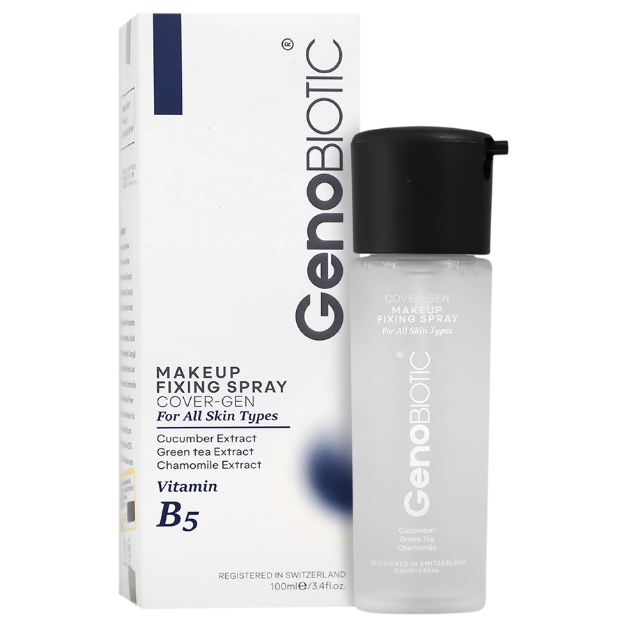 اسپری رطوبت رسان و تثبیت کننده آرایش ژنوبایوتیک حجم 100 میلی لیتر