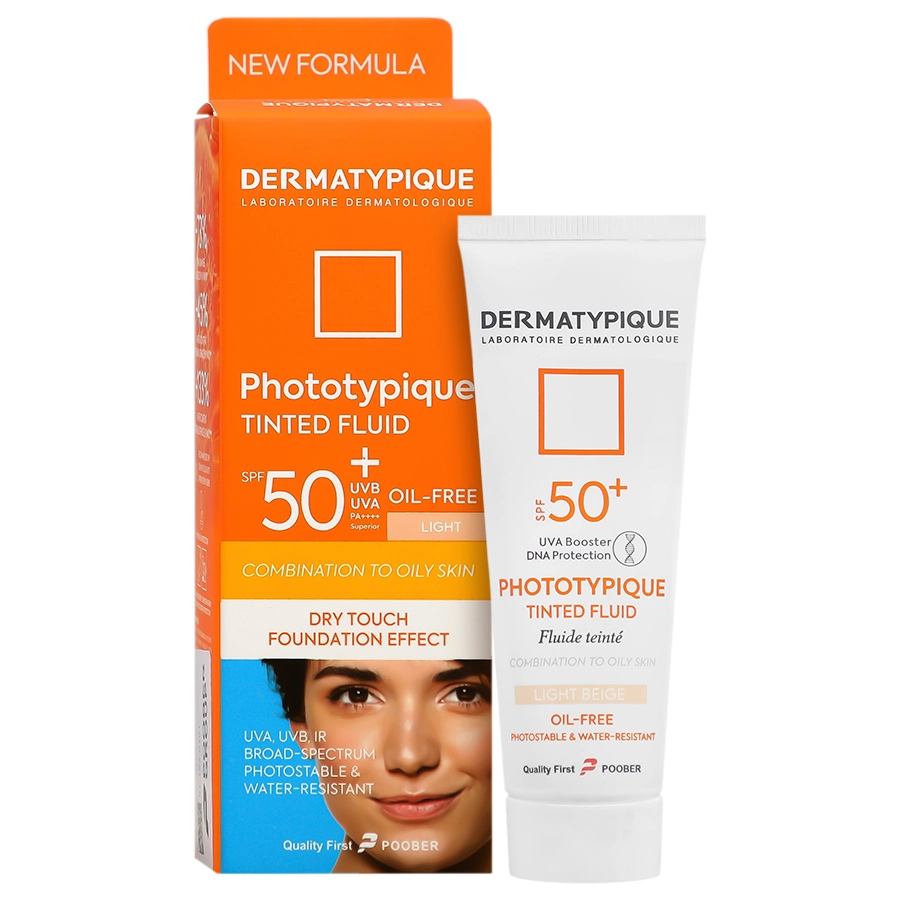 فلوئید ضد آفتاب پوست چرب SPF50 درماتیپیک مدل فوتوتیپیک حجم 40 میلی لیتر