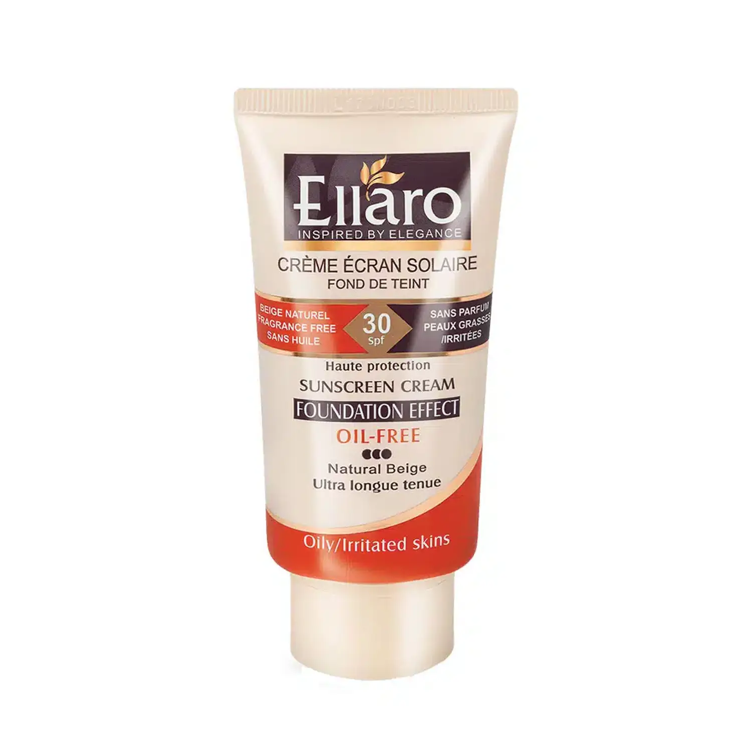 کرم ضد آفتاب رنگی فاقد چربی الارو مدل SPF30 حجم ۴۰ میلی‎ لیتر مناسب پوست چرب و جوش ‎دار  