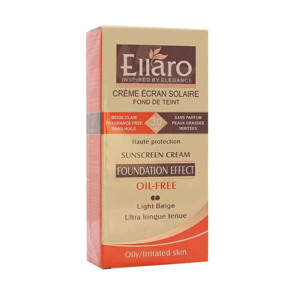 کرم ضد آفتاب رنگی فاقد چربی الارو مدل SPF30 حجم ۴۰ میلی‎ لیتر مناسب پوست چرب و جوش ‎دار   0