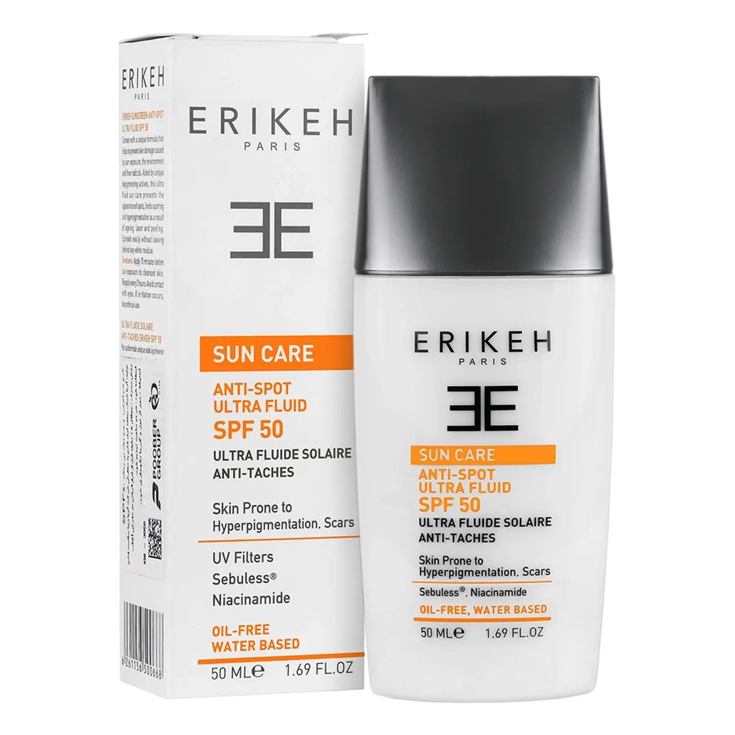 کرم ضد آفتاب و ضد لک SPF50 اریکه بی رنگ حجم 50 میلی لیتر