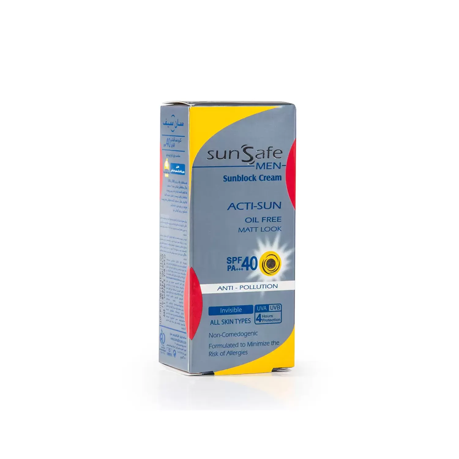 کرم ضد آفتاب سان سیف مخصوص آقایان با spf40