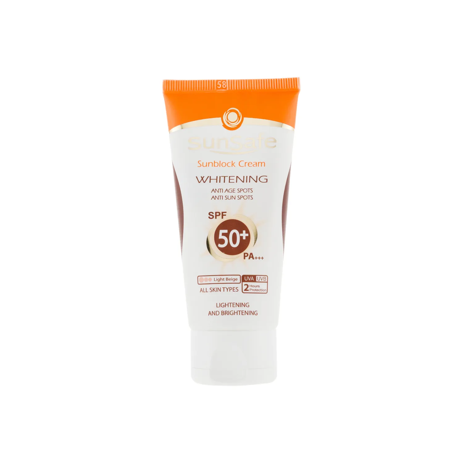 کرم ضدآفتاب روشن کننده سان‌سیف با spf50+ 0