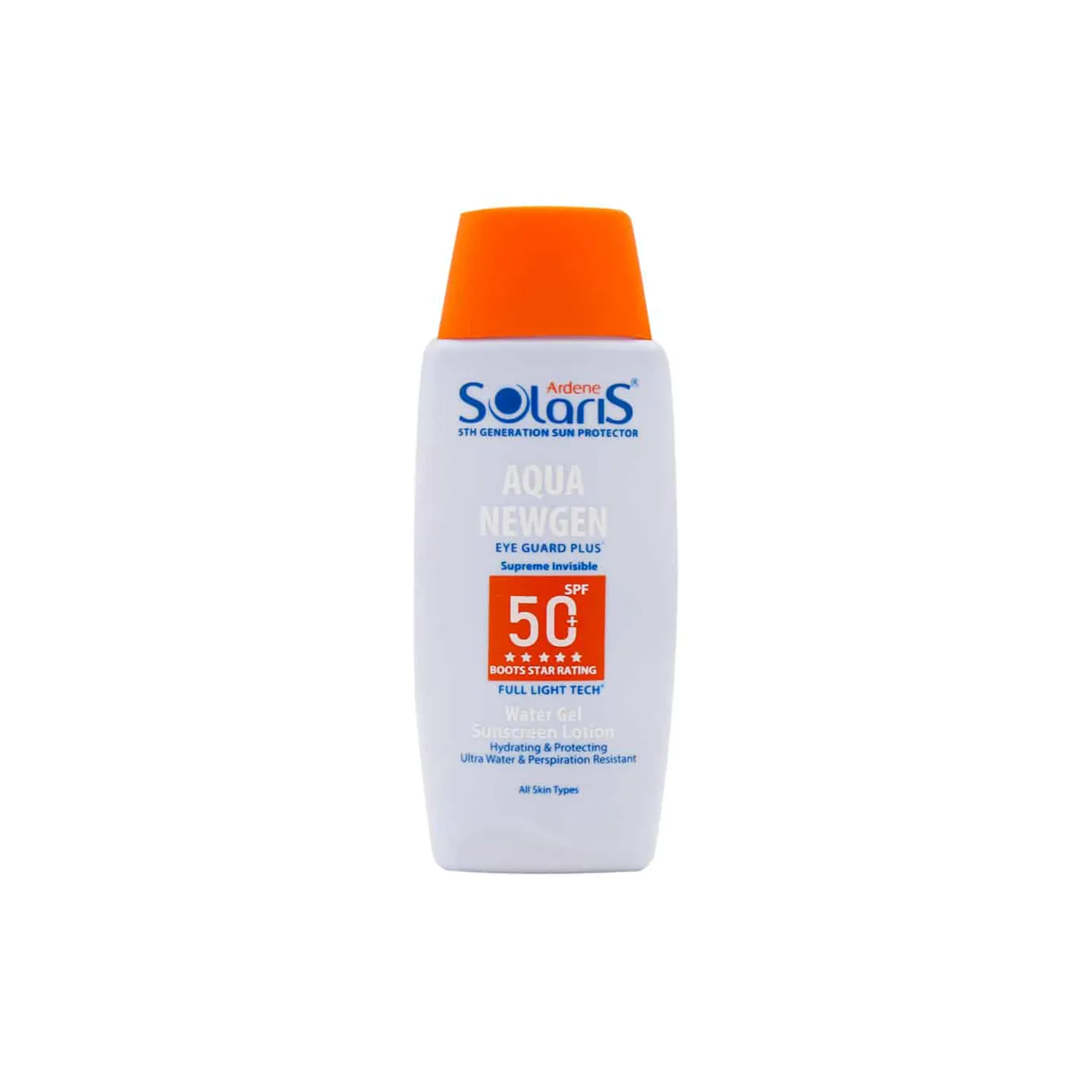 ضد آفتاب لوسیون آبی  آردن سولاریس SPF50 مدل آکوا نیوژن فاقد چربی 0