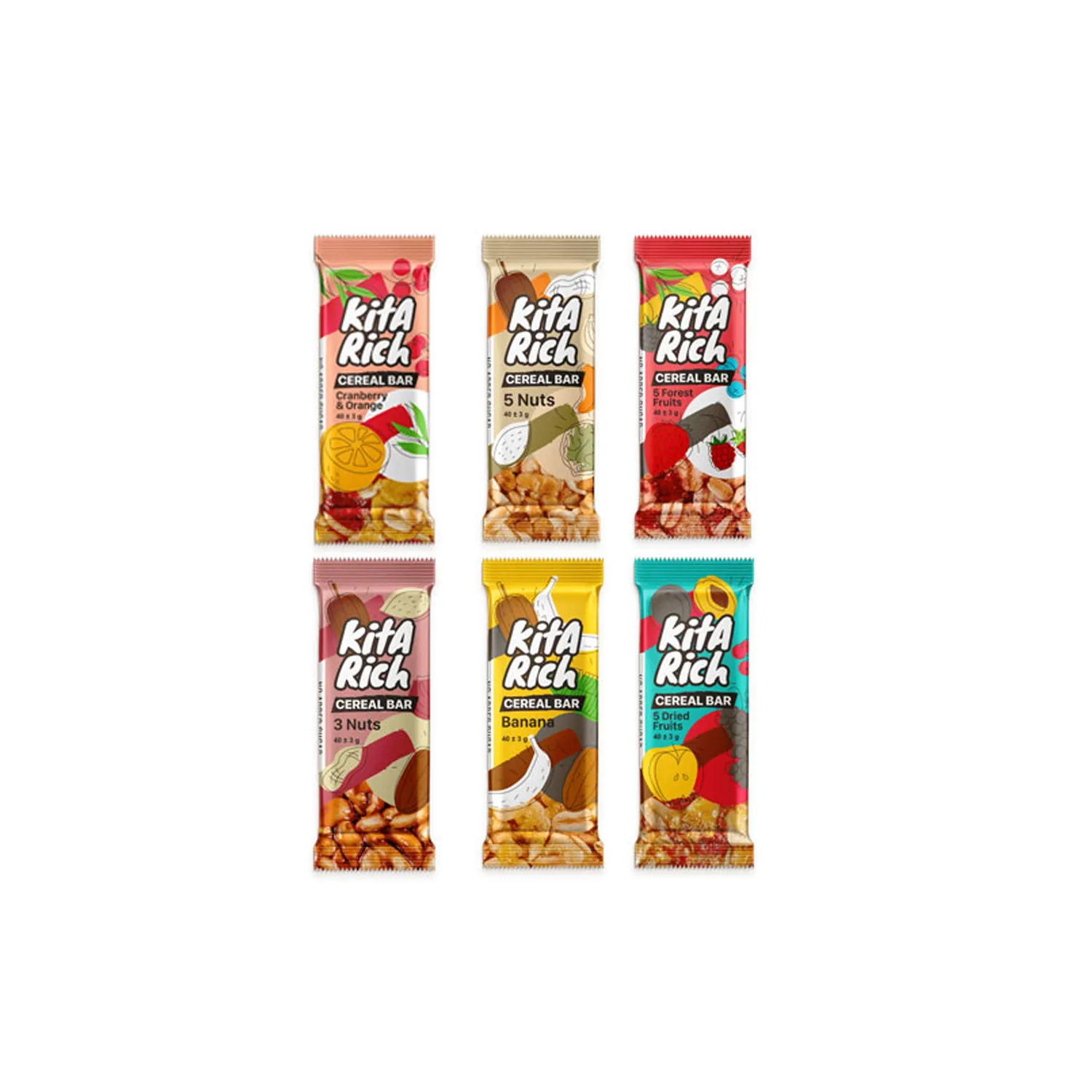 غلات بار میوه ای کیتاریچ 40 گرم 0
