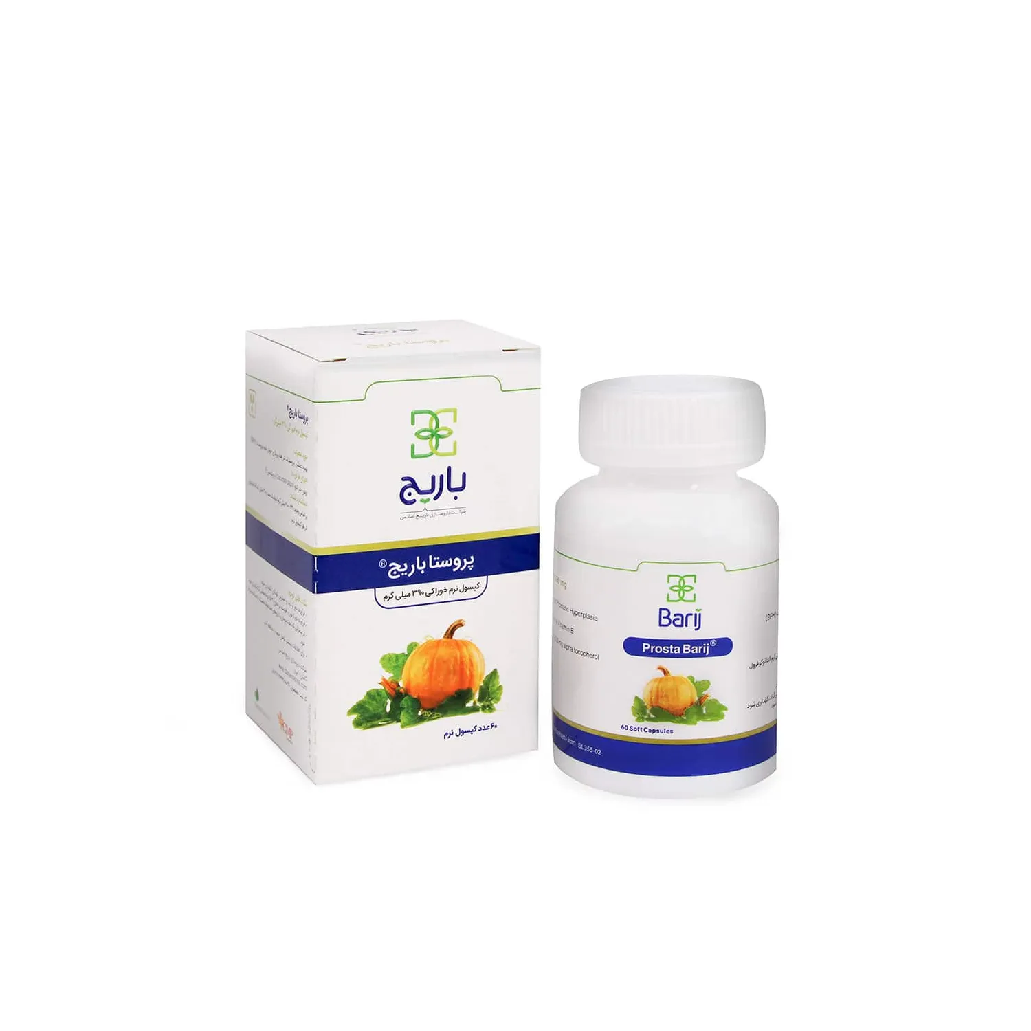 کپسول نرم پروستا 390 میلی گرم باریج اسانس ۶۰ عددی
