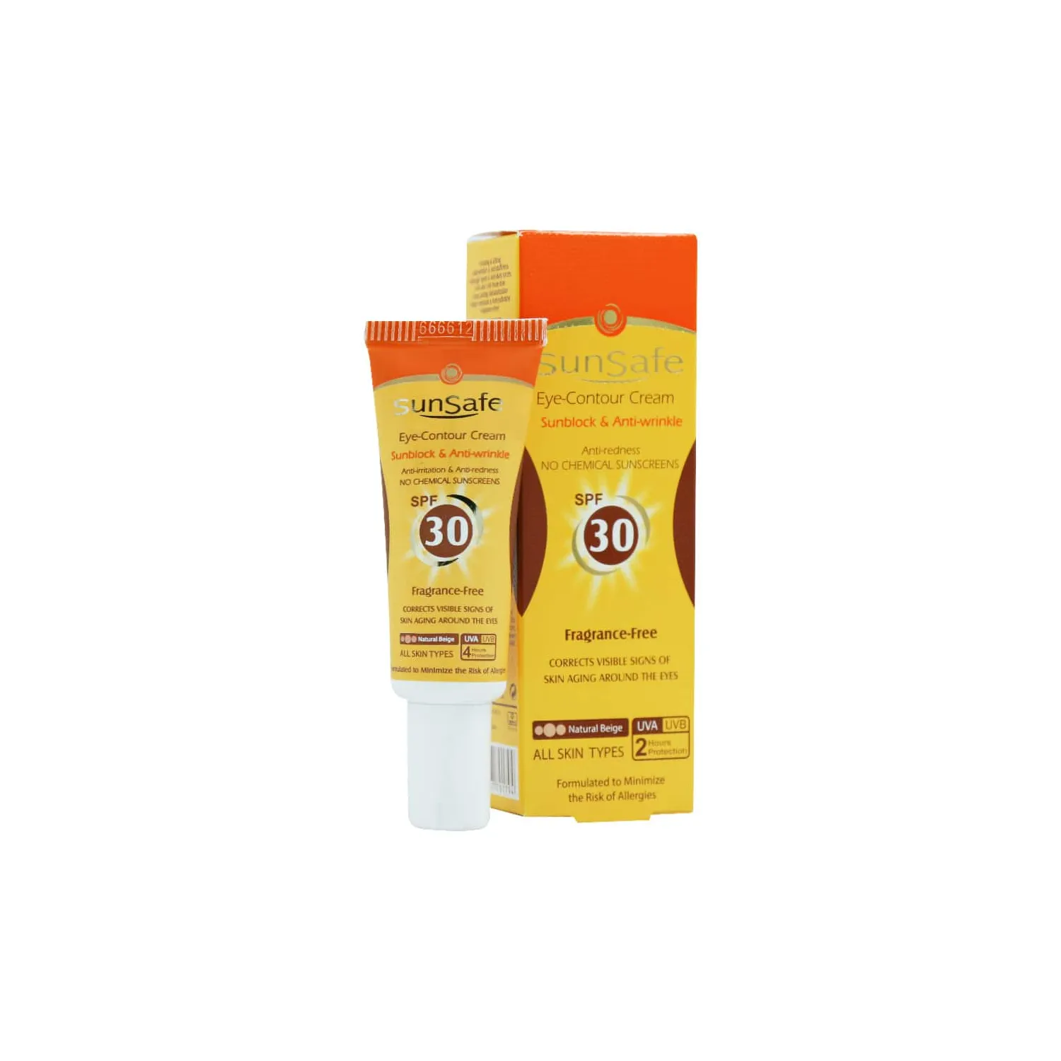 کرم دور چشم سان سیف حاوی ضد آفتاب رنگی با spf30  0