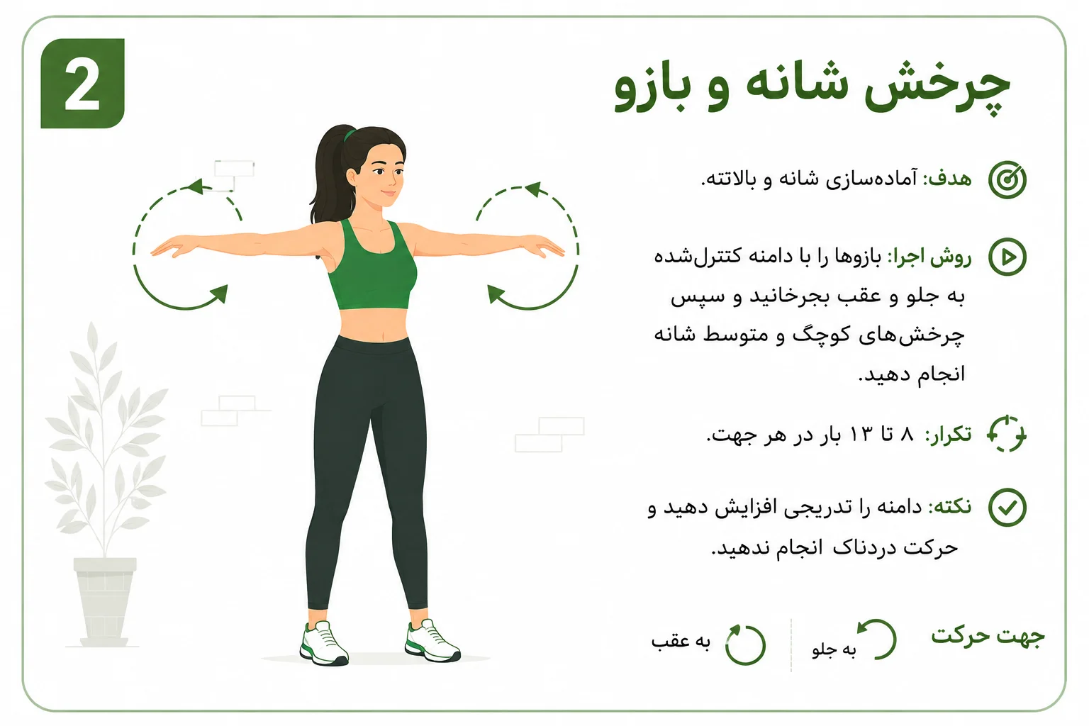 چرخش شانه و بازو