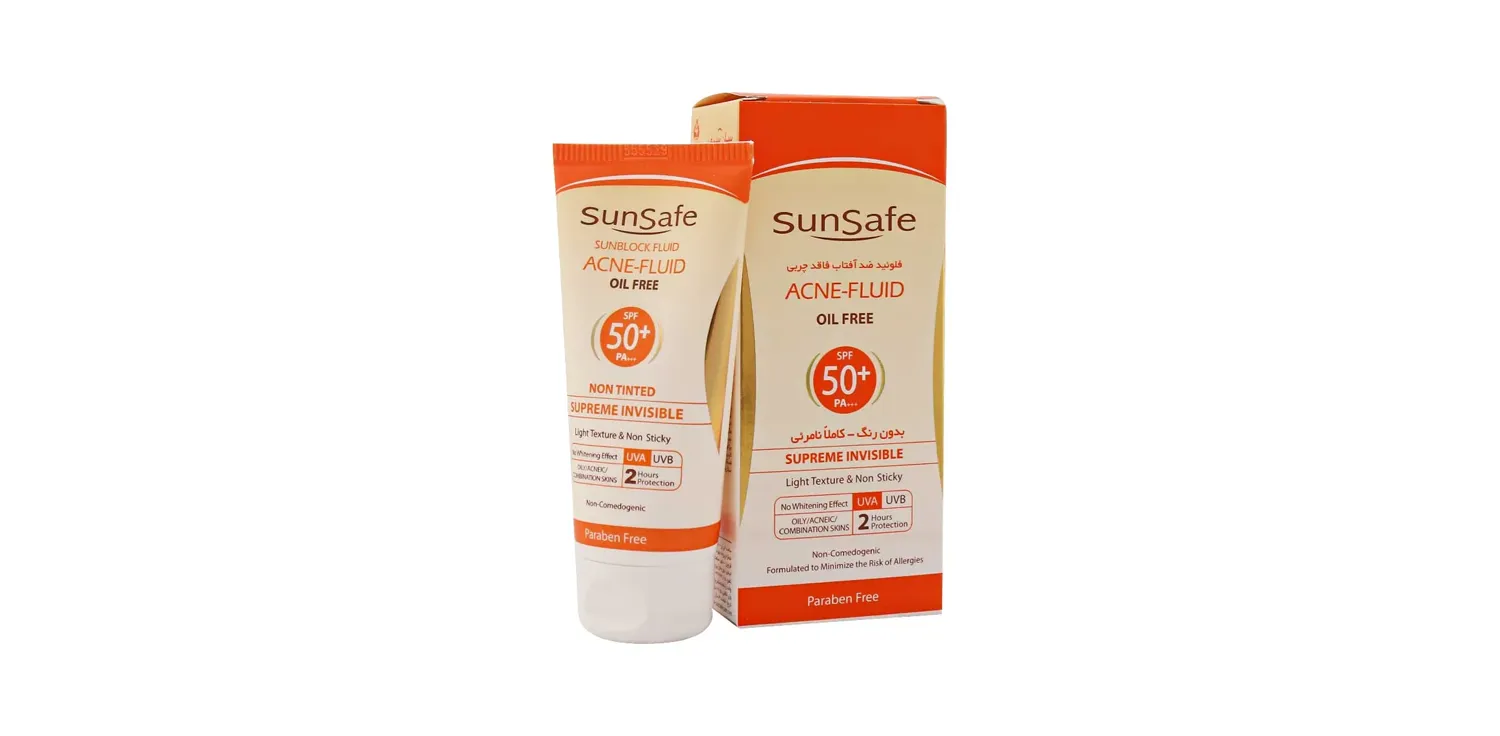 فلوئید ضدآفتاب سانسیف فاقد چربی با SPF50