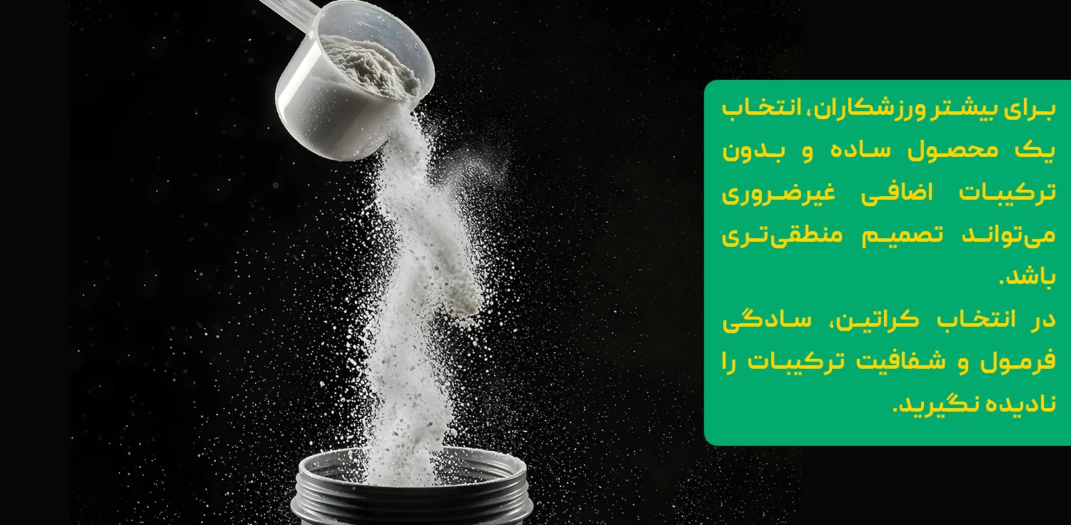انتخاب نهایی برند کراتین مونوهیدرات