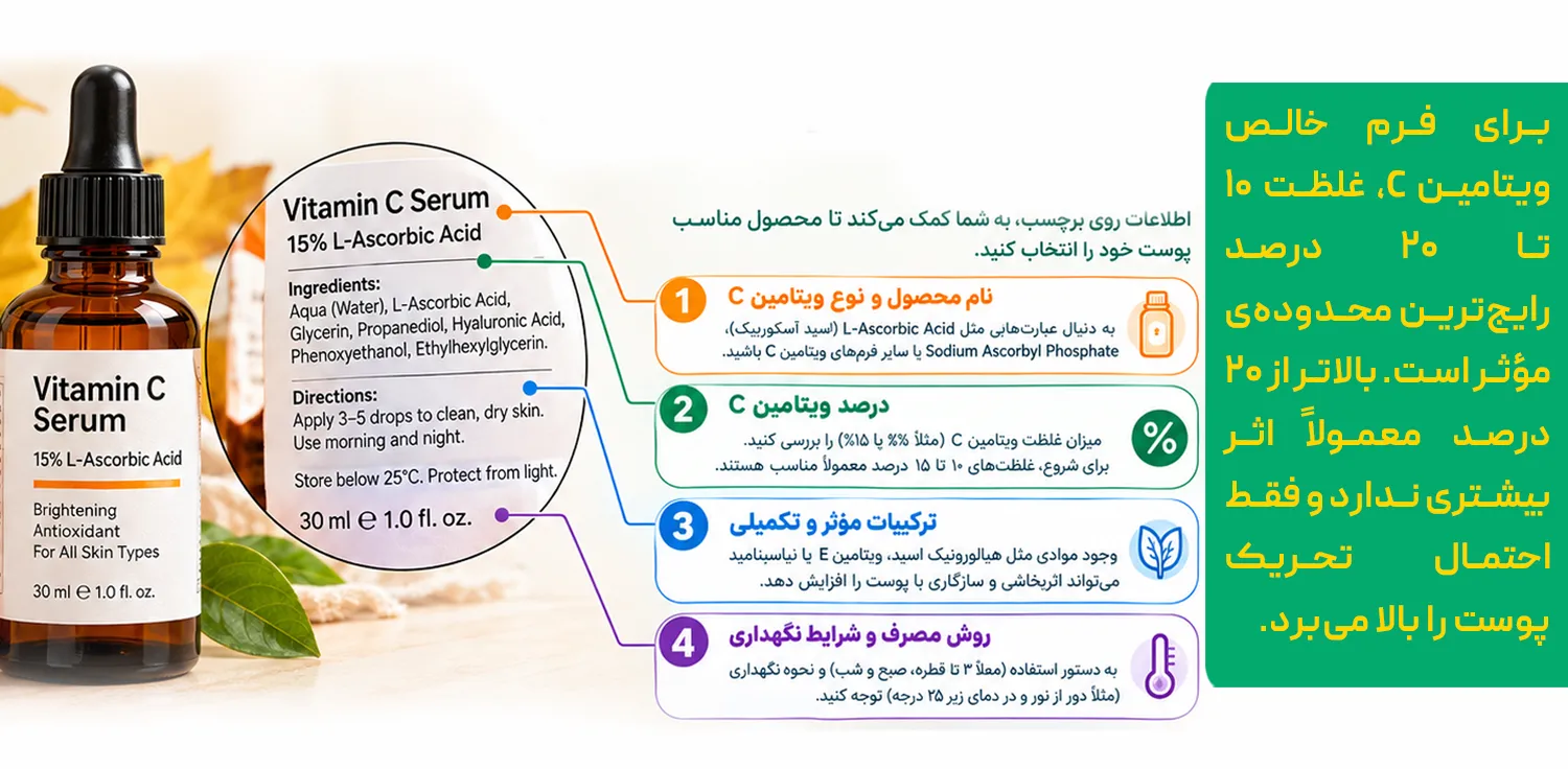 بهترین سرم ویتامین سی برای لک صورت