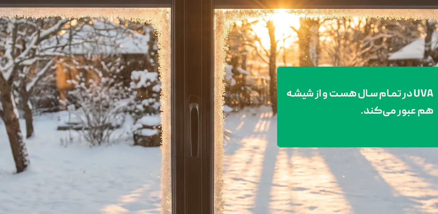 ضرورت مصرف ضد آفتاب در پاییز و زمستان و پشت شیشه خودرو