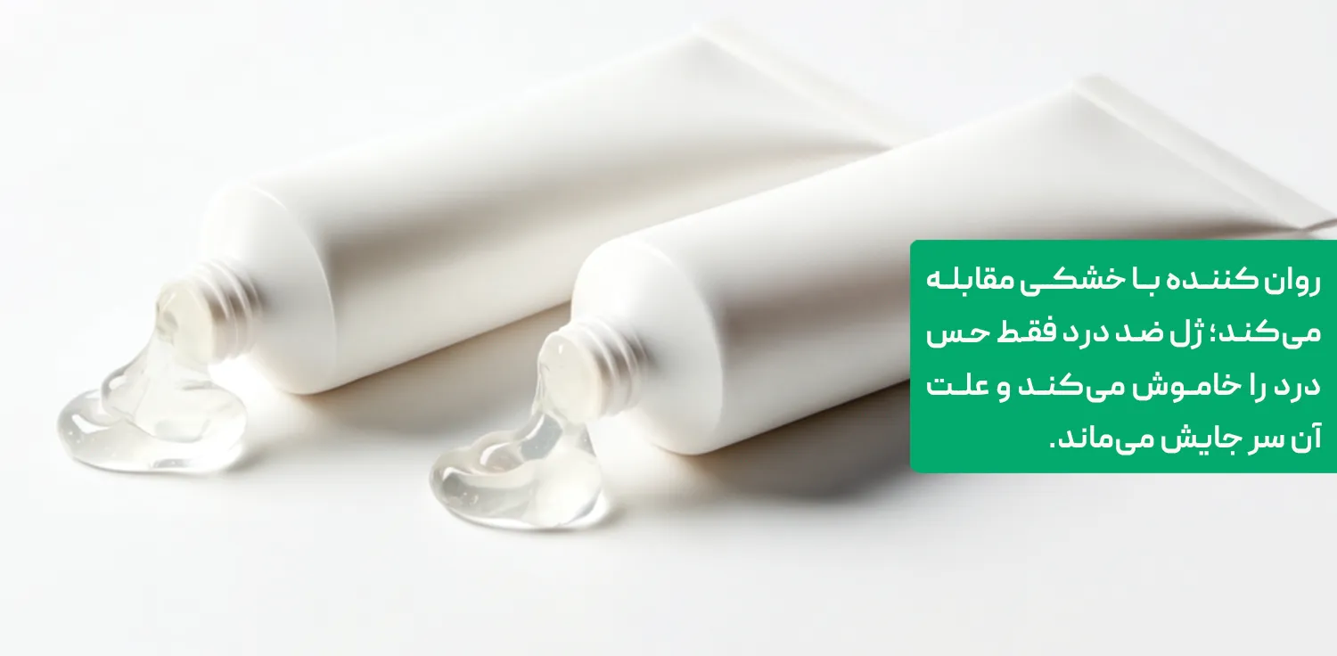 تفاوت ژل روان کننده و ژل ضد درد بی&zwnj;حس&zwnj;کننده